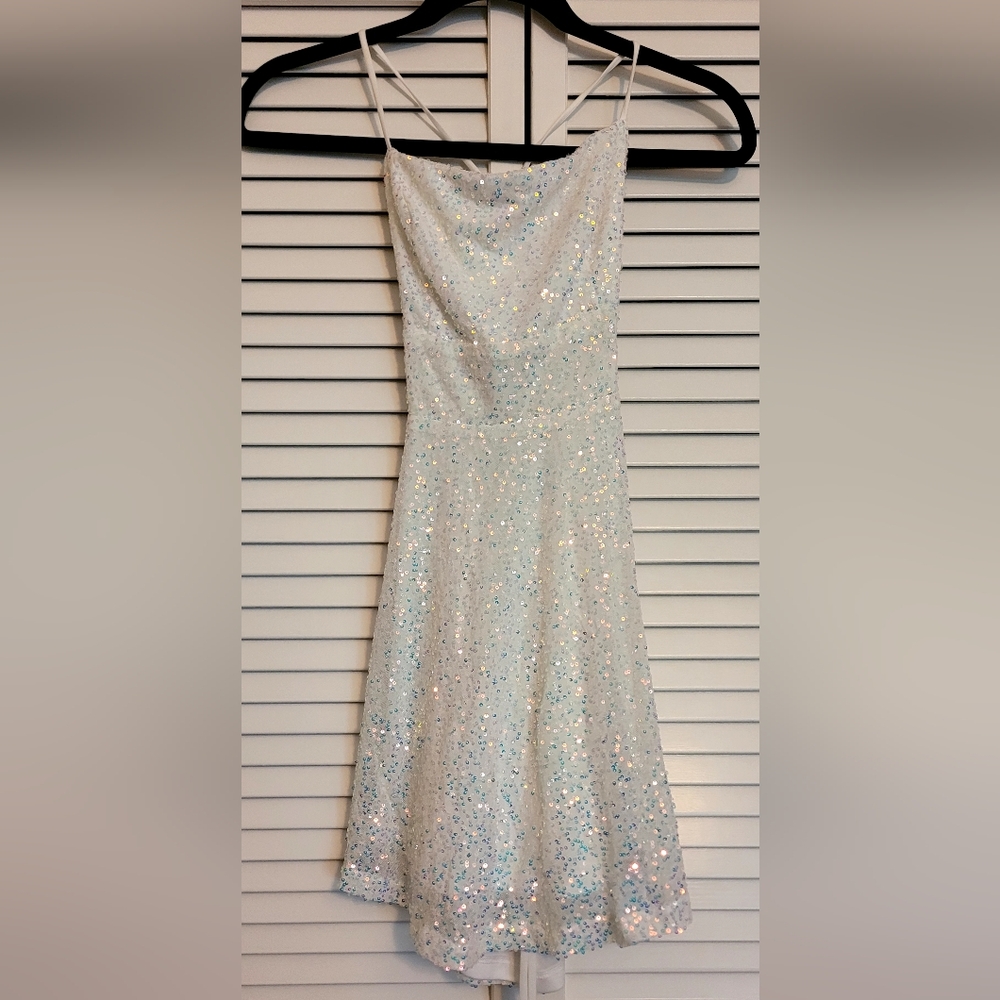 White sequin dress from Windsor